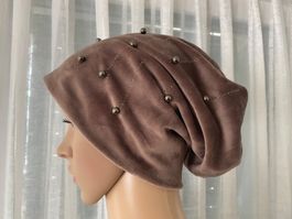 MUST HAVE - edle Beanie/Mütze mit Perlen/Ziersteinen