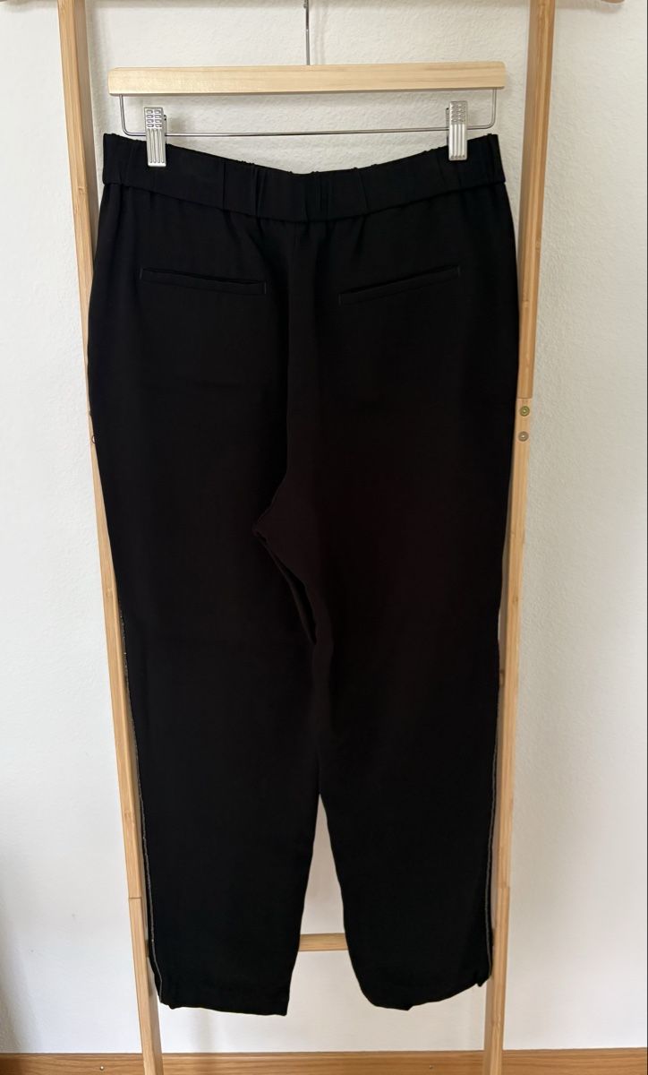 Peserico Hosen: Peserico Hose Schwarz Glitzer 38 – Gebraucht aus Zug von Zug-Queen 1