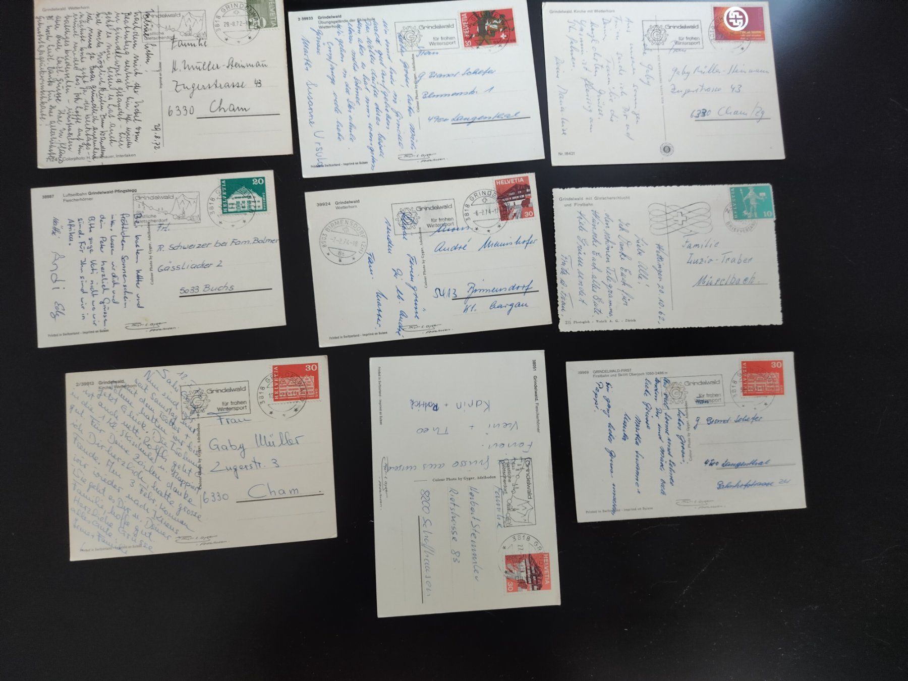 Cartoline postali: 12x AK Grindelwald Sammlung ab 1962 – Usato da Ohmstal venduto da Lebensfreude05 1