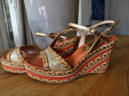 Pons Quintana Wedge Sandals, Size 38, Summer Style!