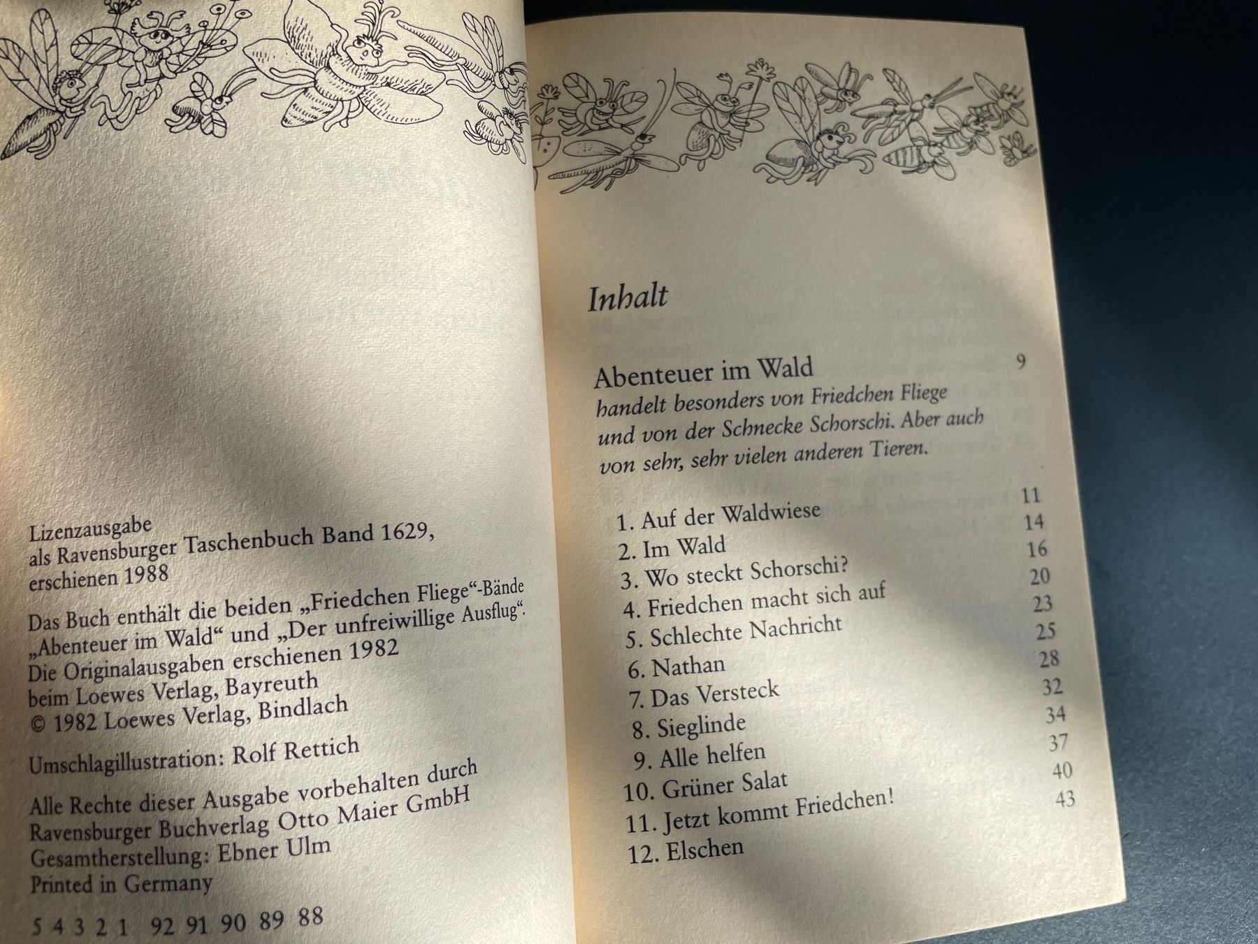Bücher: Buch Friedchen Fliege von Margrit Rettich von Ravensburger – Gebraucht aus Winterthur von calbecht 2