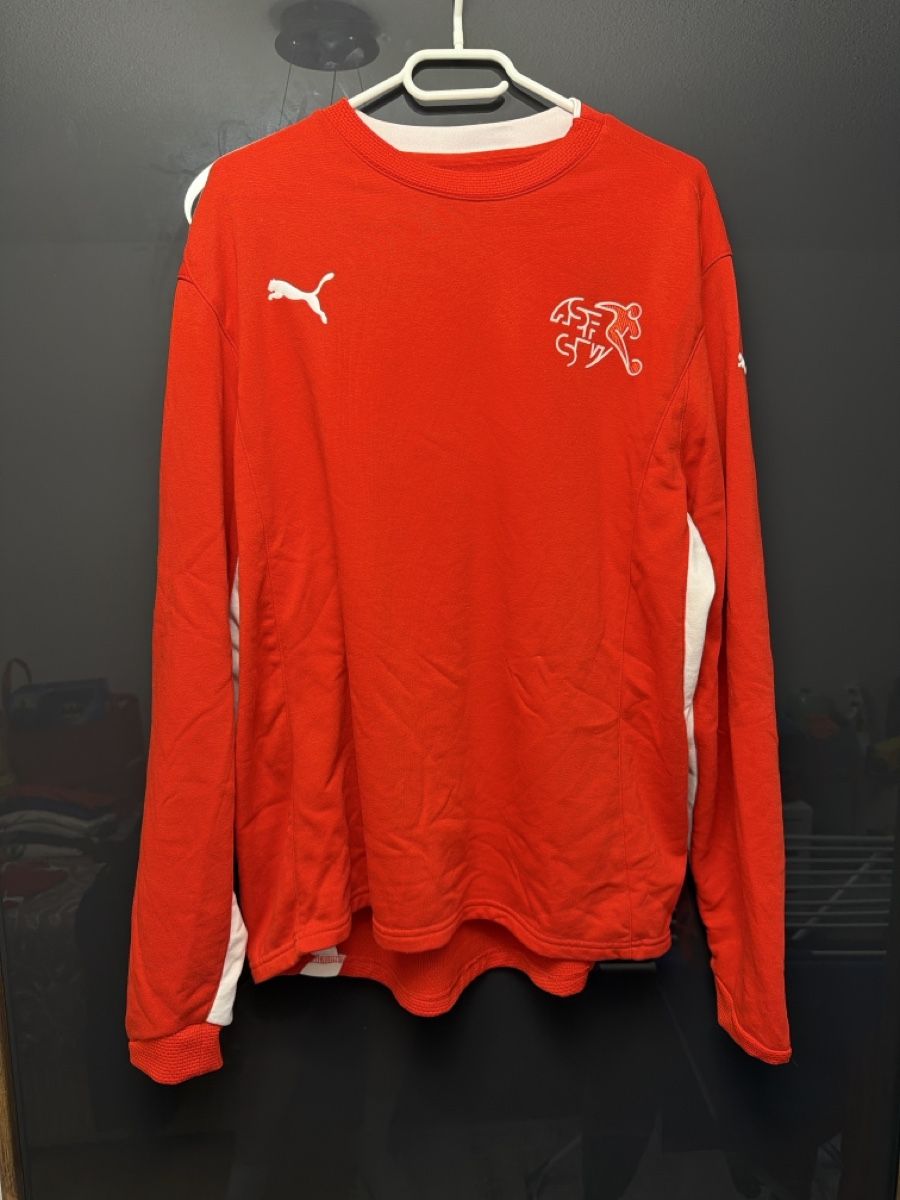 Puma Maglioni & Felpe: Puma Schweiz Pullover rot Langarm Grösse L gebraucht – Usato da Meilen venduto da inanilus93