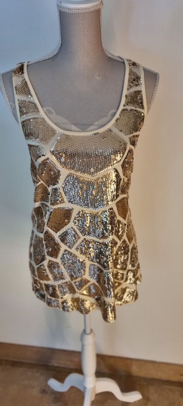 Tops: Débardeur femme doré – Gebraucht aus Borex von mab_28bf