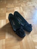 Pumps Pedro Miralles schwarz Wildleder mit Fransen