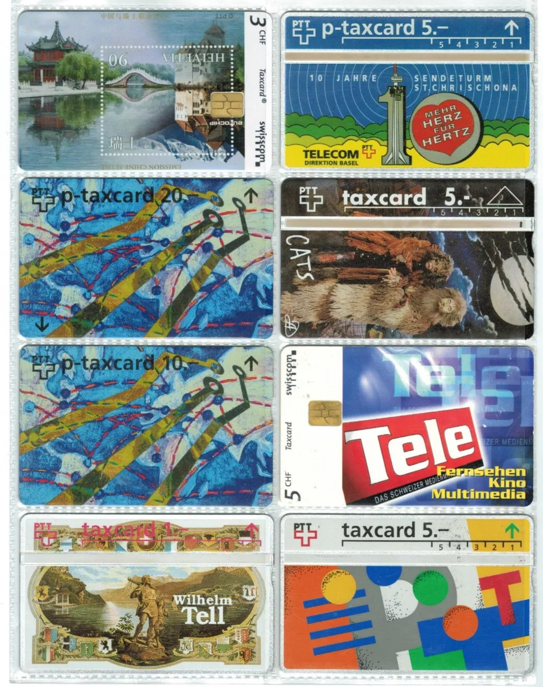 Swisscom Schede telefoniche: 8 Taxcards – Usato da Zürich venduto da Tolima194