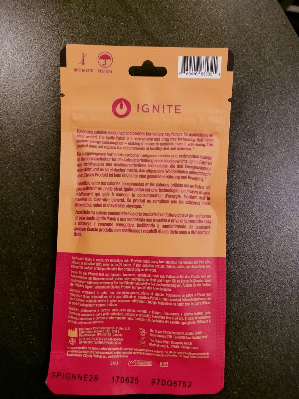 Altro per la cura del corpo: Super Patch Company - IGNITE Neu – Nuovo e nell'imballaggio originale da Gordevio venduto da LadyTicino 1
