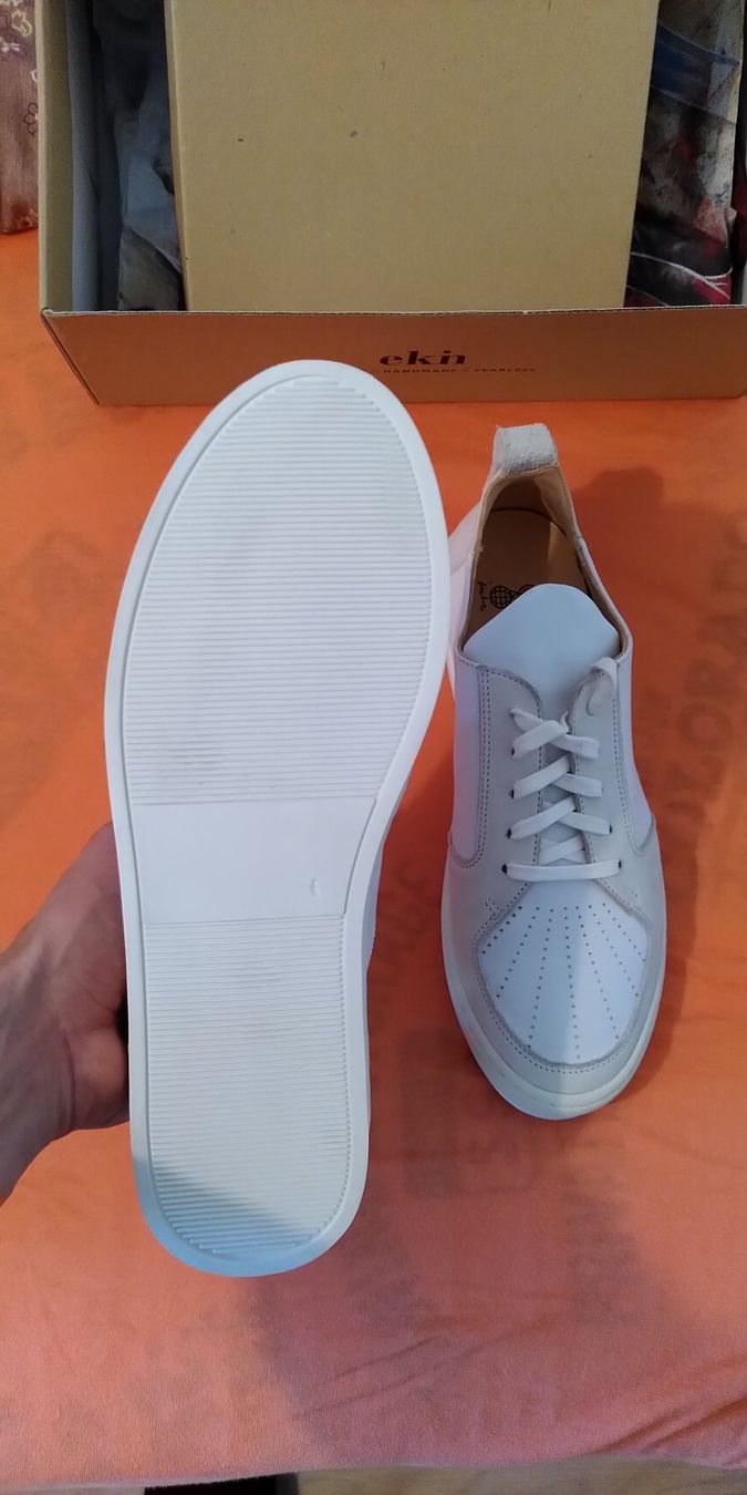 Scarpe da uomo: EKIN Argan Low Sneaker aus Leder, Weiss – Nuovo e nell'imballaggio originale da Zürich venduto da alessa88 3