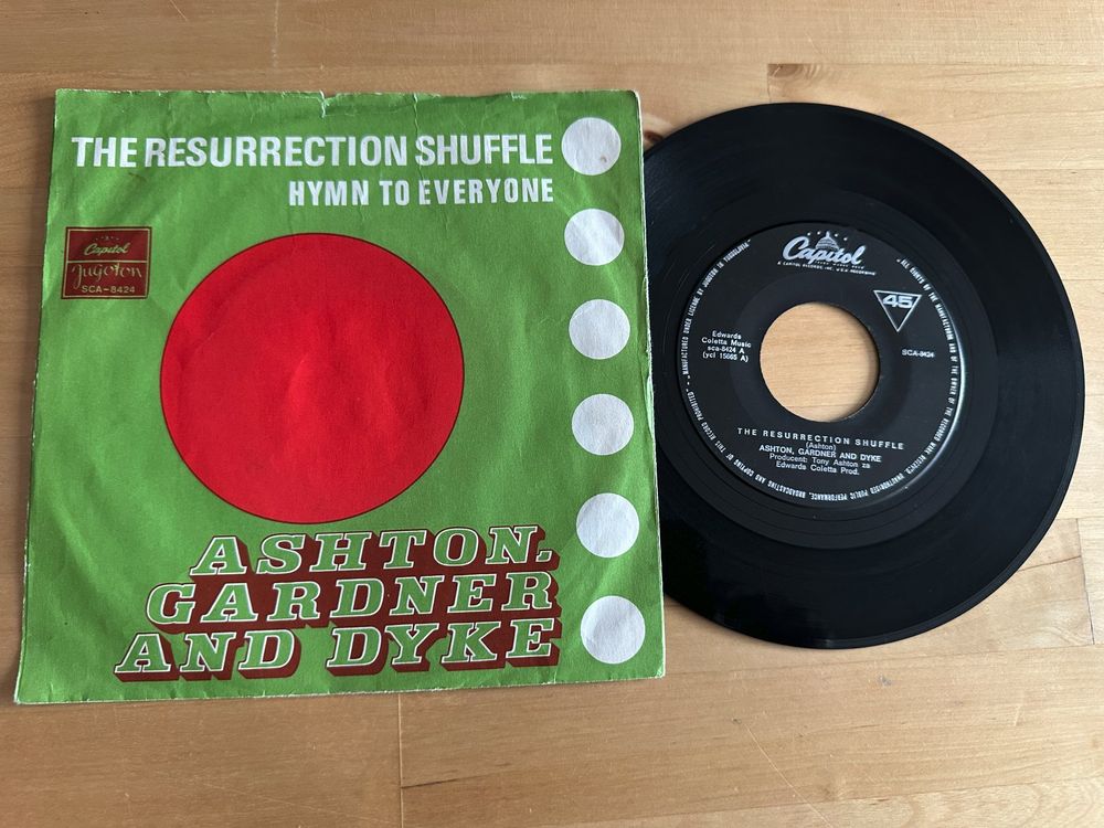 ASHTON GARDNER AND DYKE rare Single The resurrection shuffle (Gebraucht ...