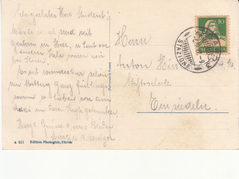 Cartoline postali: Lugano Paradiso 1927 – Usato da Bürglen TG venduto da StampGraf 1