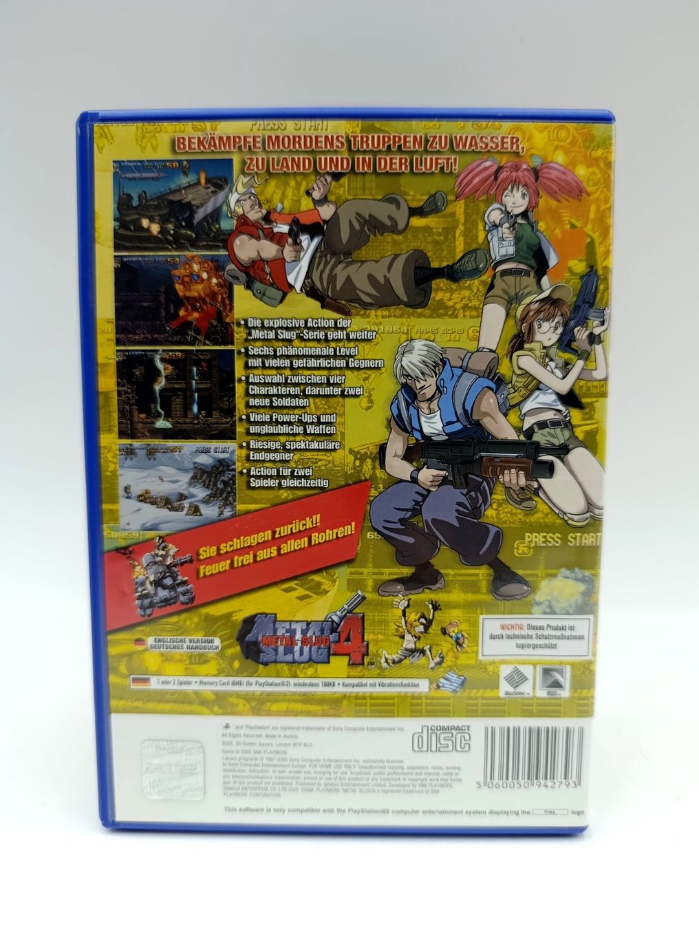 Sony Giochi: Metal Slug 4 PS2 Game – Usato da Wil SG venduto da Donaldus 1