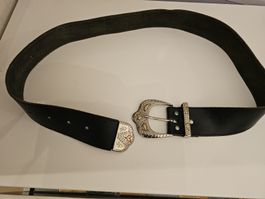 Vintage Unisex Gürtel mit verzierter Schnalle, 105cm