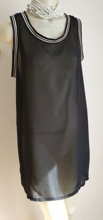 Tunika/Strandkleid gr36(38), schwarz