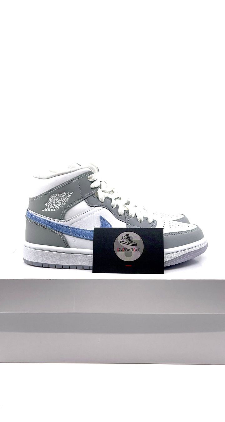 Jordan Herrenschuhe: Jordan 1 Mid Wolf Grey Aluminum Grösse EU 36 – Neu und originalverpackt aus Küsnacht ZH von SamSneakerSale 2
