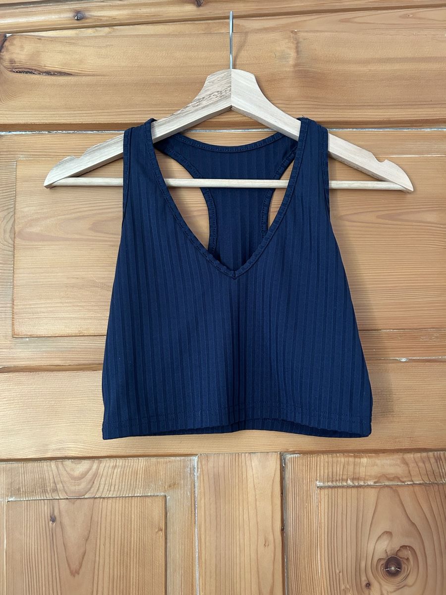 Shein T-shirt: Sommer Crop Top, dunkelblau, Grösse S – Usato da Frauenfeld venduto da jae_vs6j