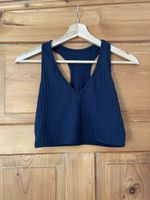 Sommer Crop Top, dunkelblau, Grösse S