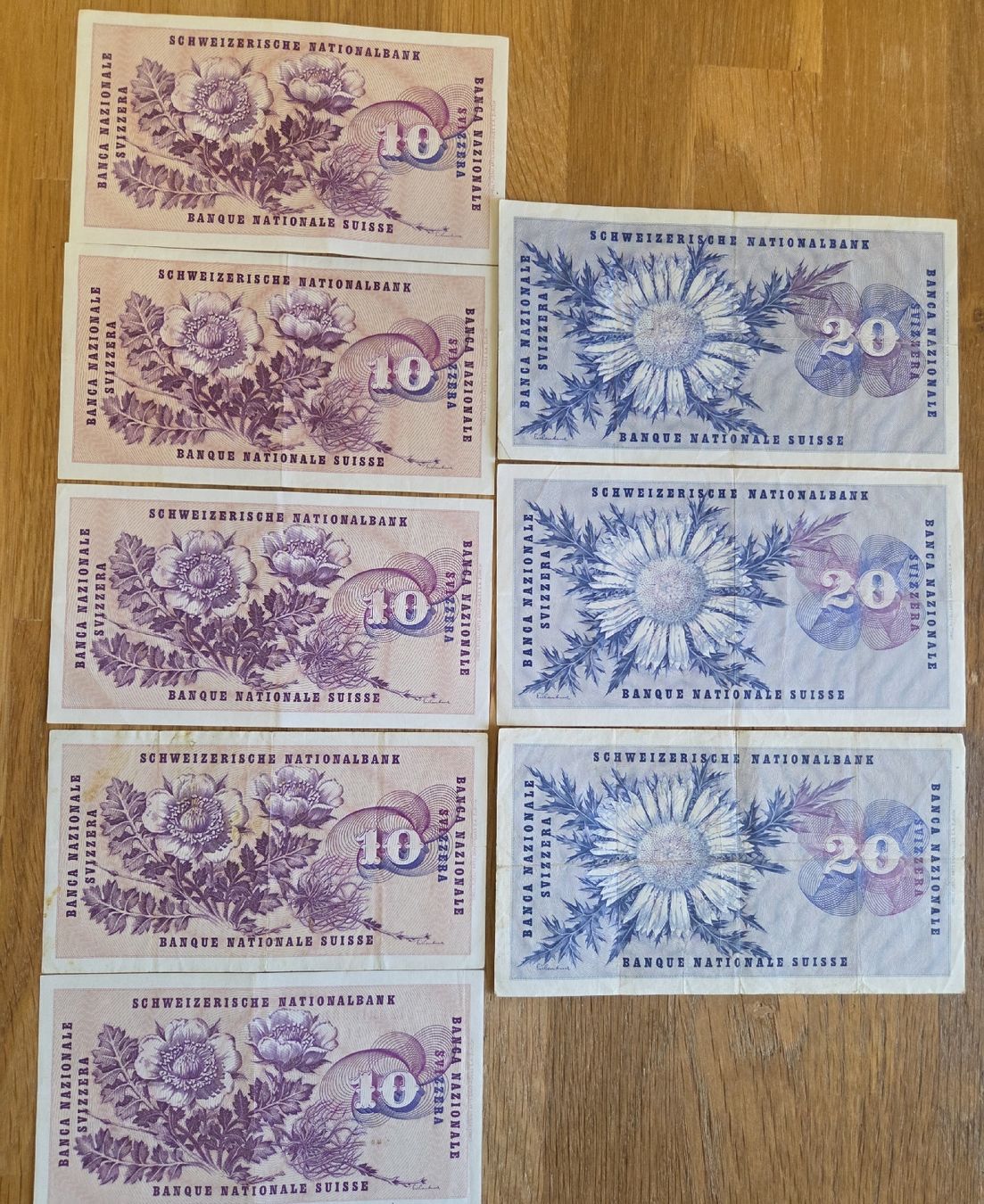 Banknoten: Schweizer Banknoten 10 und 20 Franken Konvolut.. – Gebraucht aus Stans von Ducati16 4