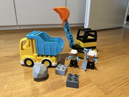 Lego Duplo Lastwagen, Bagger und Arbeiter 10931