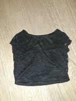 Elegantes Top in Schwarz mit Spitze Grösse S