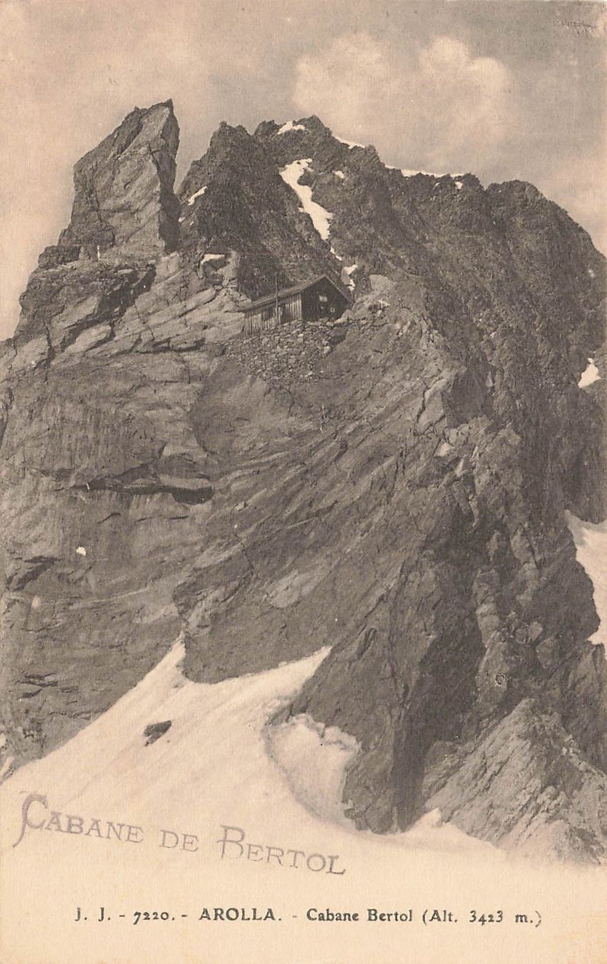Ansichtskarten: Arolla VS Cabane Bertol Berghütte – Gebraucht aus Biasca von Blenio71