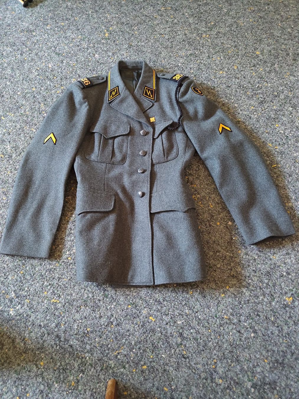 Schweizer Armee Uniformi: Original Schweizer Armee Uniform Jacke Hose Hemd Mantel – Usato da Wettingen venduto da thr_dg7q 2