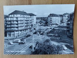 AK Zürich Schaffhauserplatz mit Tram und Autos
