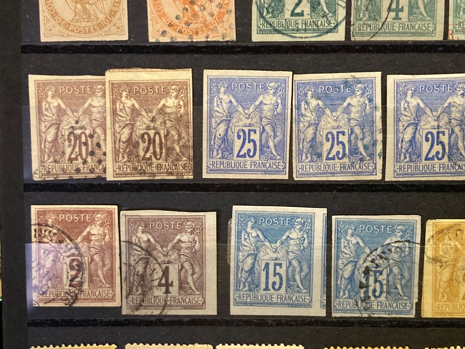 Tutti i francobolli: Konvolut Frankreich Colonies Postes – Usato da Bern venduto da Zauberkoenigin 4