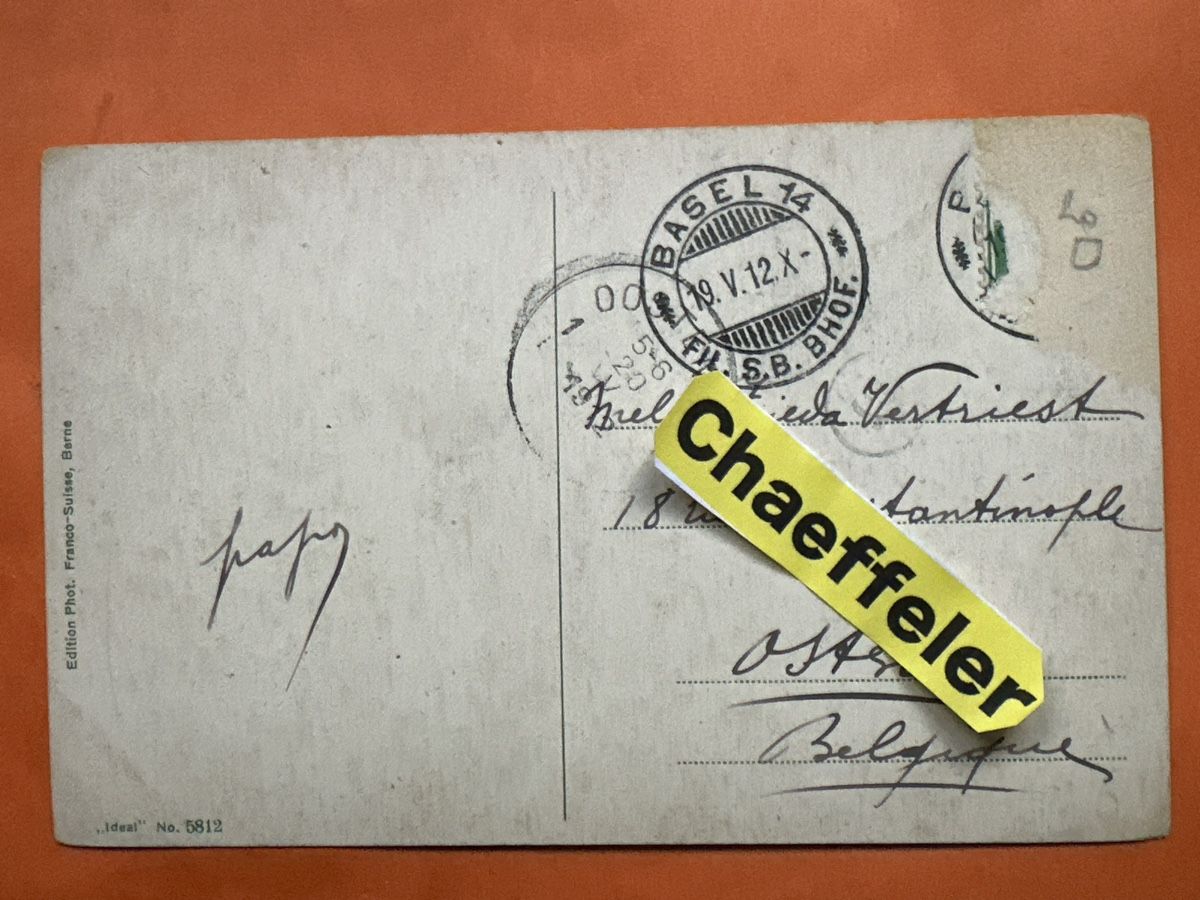 Cartoline postali: Basel Centralbahnplatz mit Bundesbahnhof um 1912 selten! – Usato da Zürich venduto da Chaeffeler 1