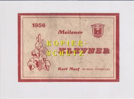 Etikette - Meilener Klevner 1956 /bd