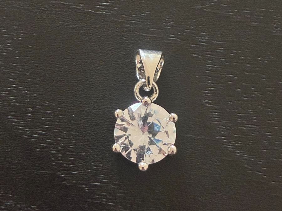 Anhänger: Pendentif Solitaire Argent 925 – Gebraucht aus Praz (Vully) von Footzone.ch