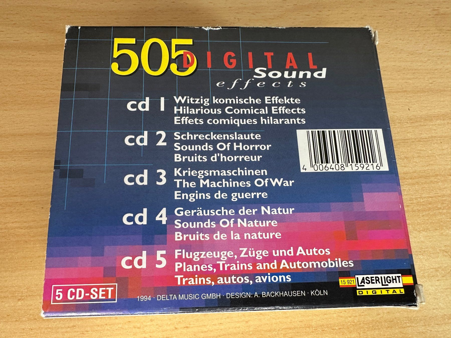 CDs: 505 Digitale Soundeffekte  - 5 CD – Gebraucht aus Rikon im Tösstal von Alpenmutz 1