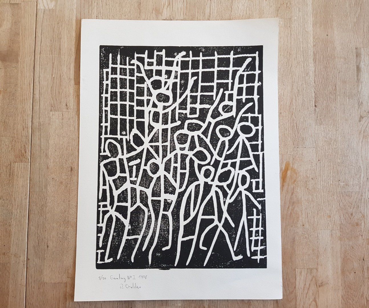 Dipinti: Gravure originale signé R. Stalder, "Gaulag '' 1978 design – Usato da Tramelan venduto da Art-rider