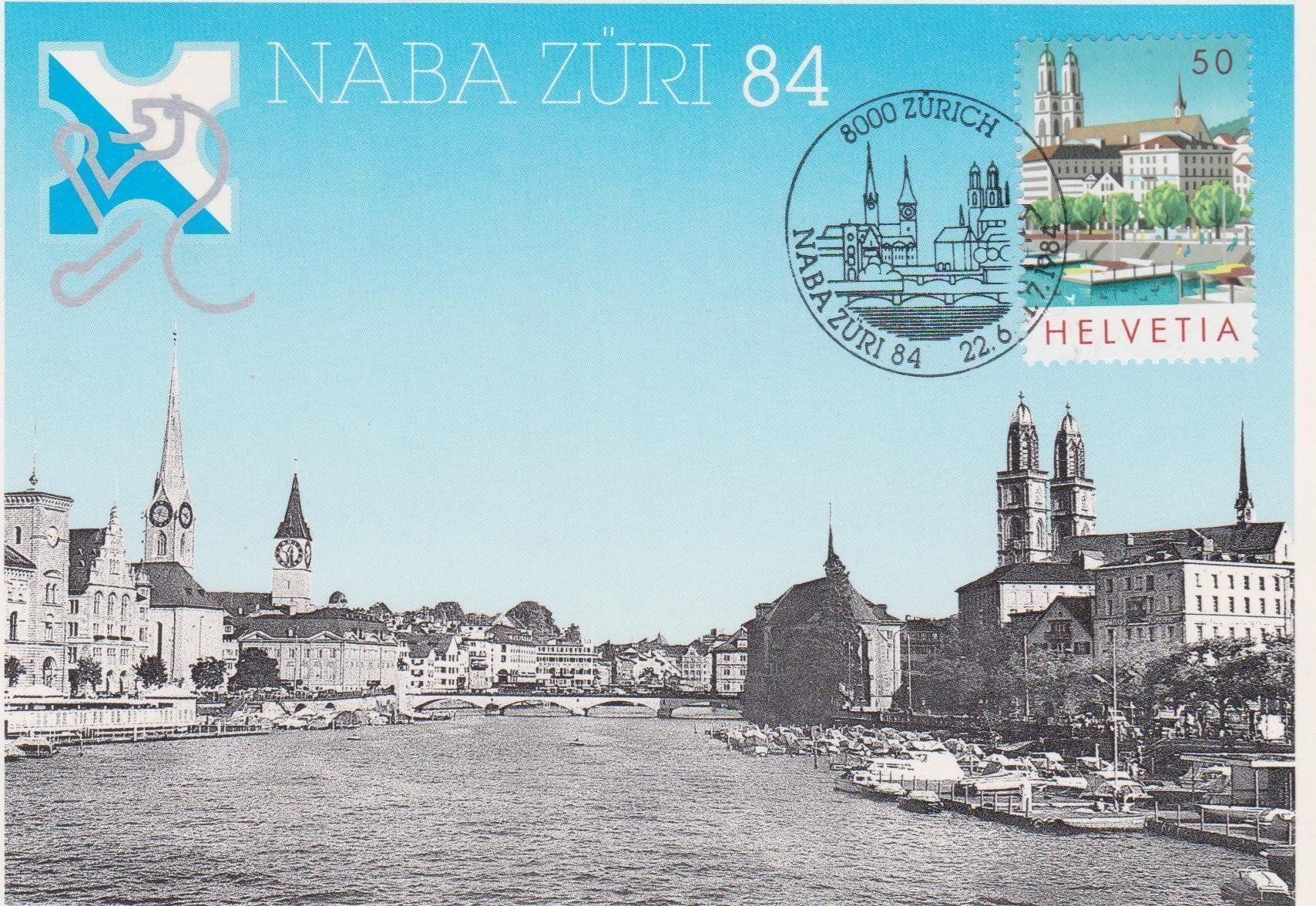 Cartoline postali: NABA ZÜRI 1984 – Usato da Pailly venduto da jme99