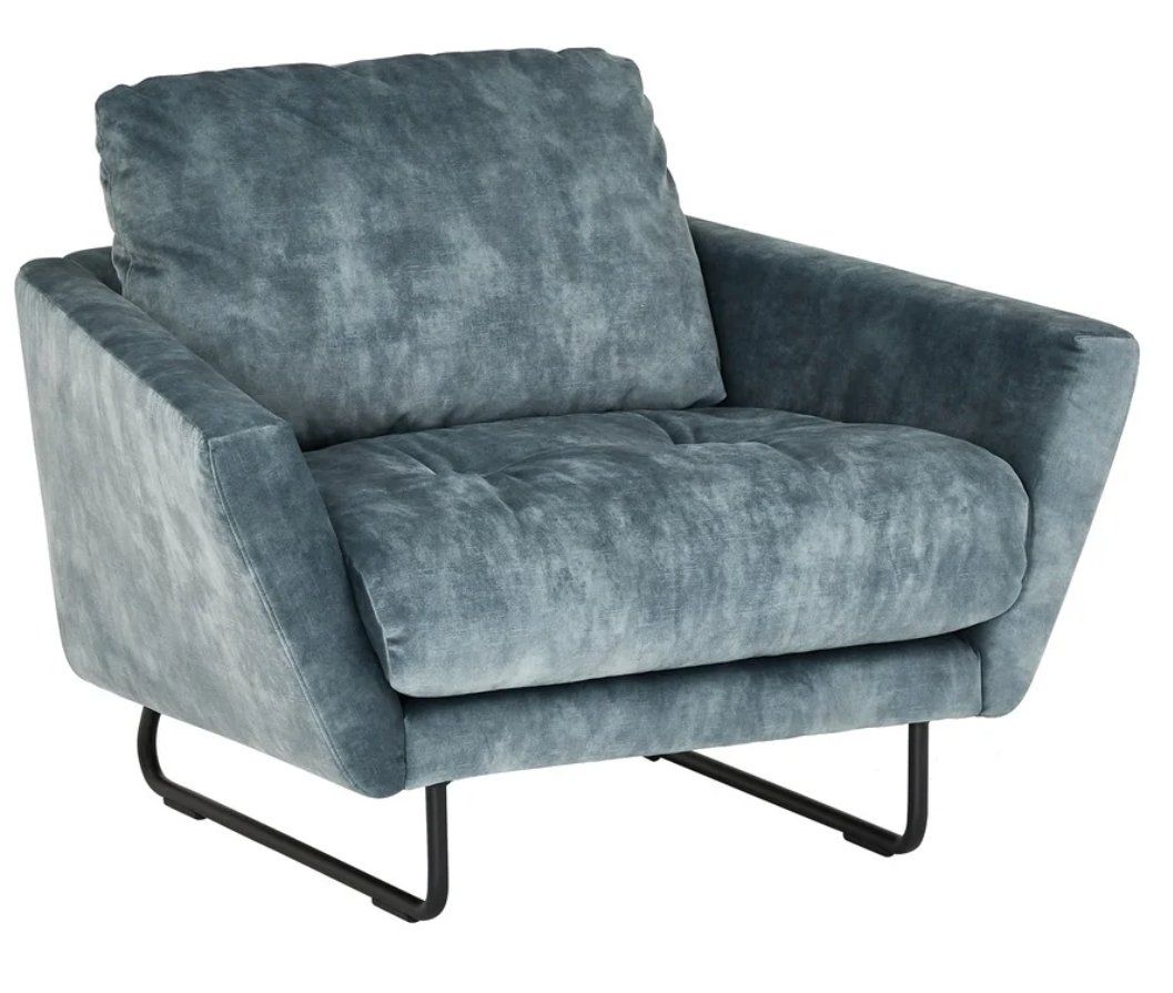 Pfister Poltrone: Designer Sessel Pfister SOFTY Velours, modern – Usato da Mellingen venduto da hirschhotel6