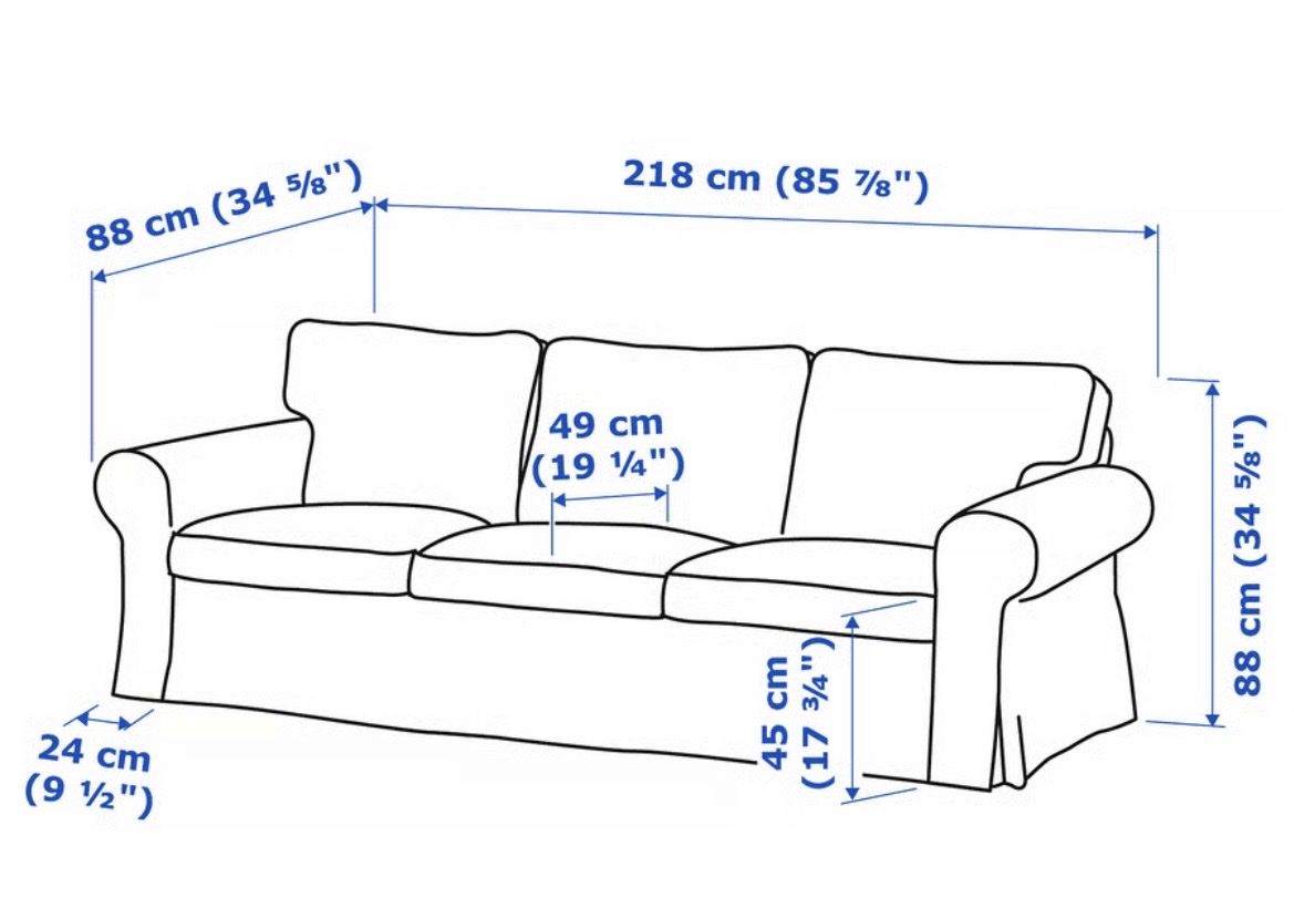 Ikea Divani: Sofa IKEA EKTORP 3-Sitze gebraucht – Usato da Winterthur venduto da nic_k899 1