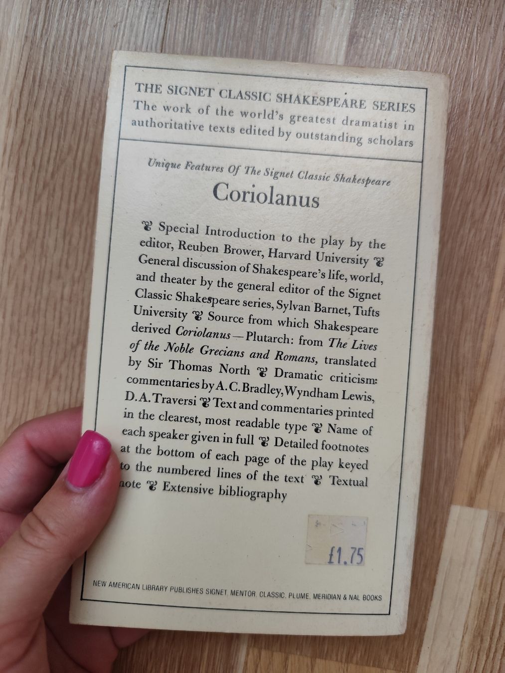 Libri: Shakespeare Coriolanus Signet Classic Paperback Used – Usato da Mägenwil venduto da VintageGirly 1