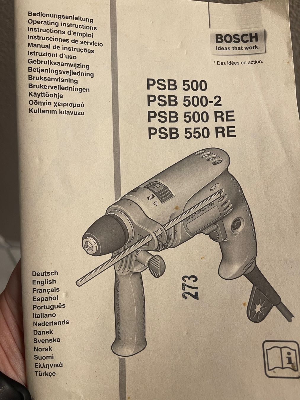 Bosch Trapani: Bosch PSB 500 RE, 500 W, – Usato da Heimberg venduto da Laba0 2