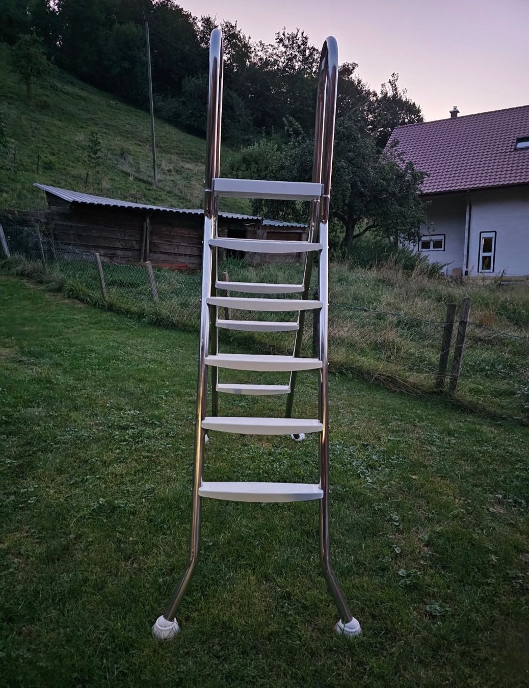 Scale: Edelstahlleiter für Pool – Usato da Leibstadt venduto da oeschi14 5