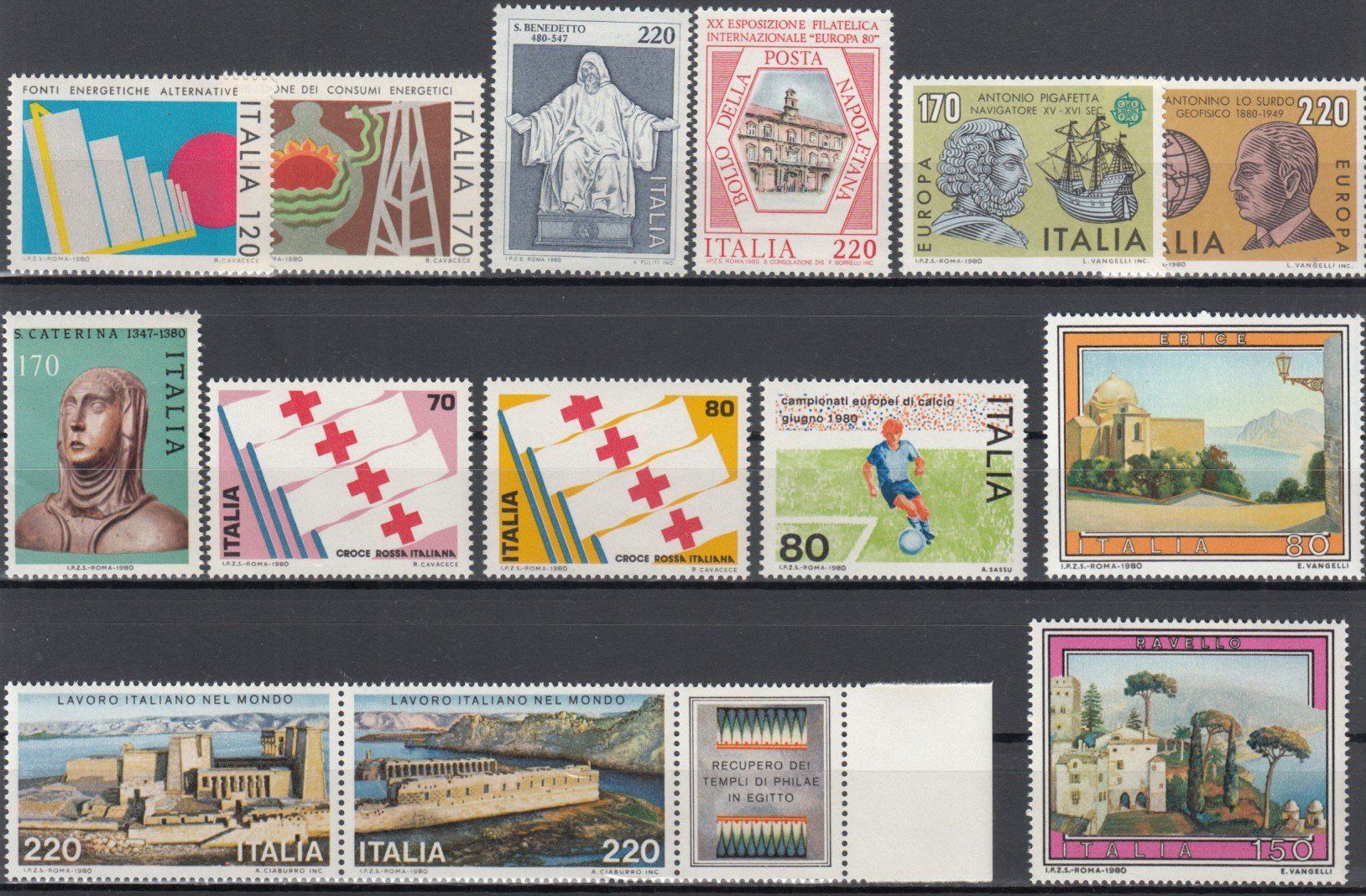 Tous les timbres: Italien 1980 postfrisch – D'occasion à Bürglen TG par StampGraf 1