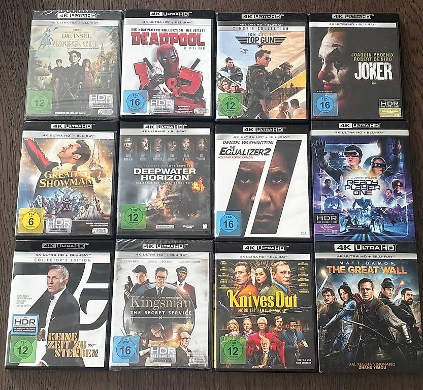 Tutti i DVDs: 13x4K/UHD Filme Sammlung – Usato da Winterthur venduto da Geilotime