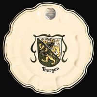 ✨ Ziegler Schaffhausen Teller Thurgau Wappen antik 🦁🇨🇭💫