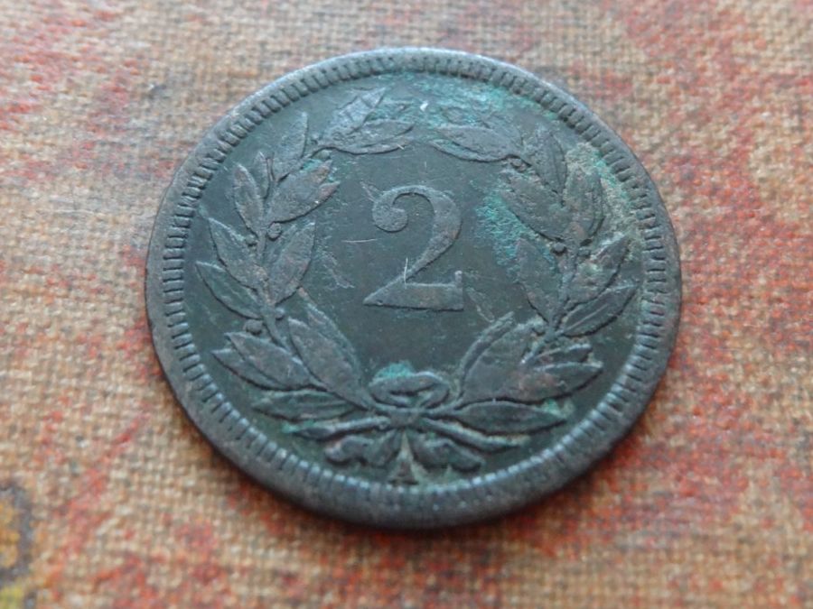 Toutes les monnaies: 2 Rp. 1850 – D'occasion à Romanel-sur-Lausanne par Swift13 1