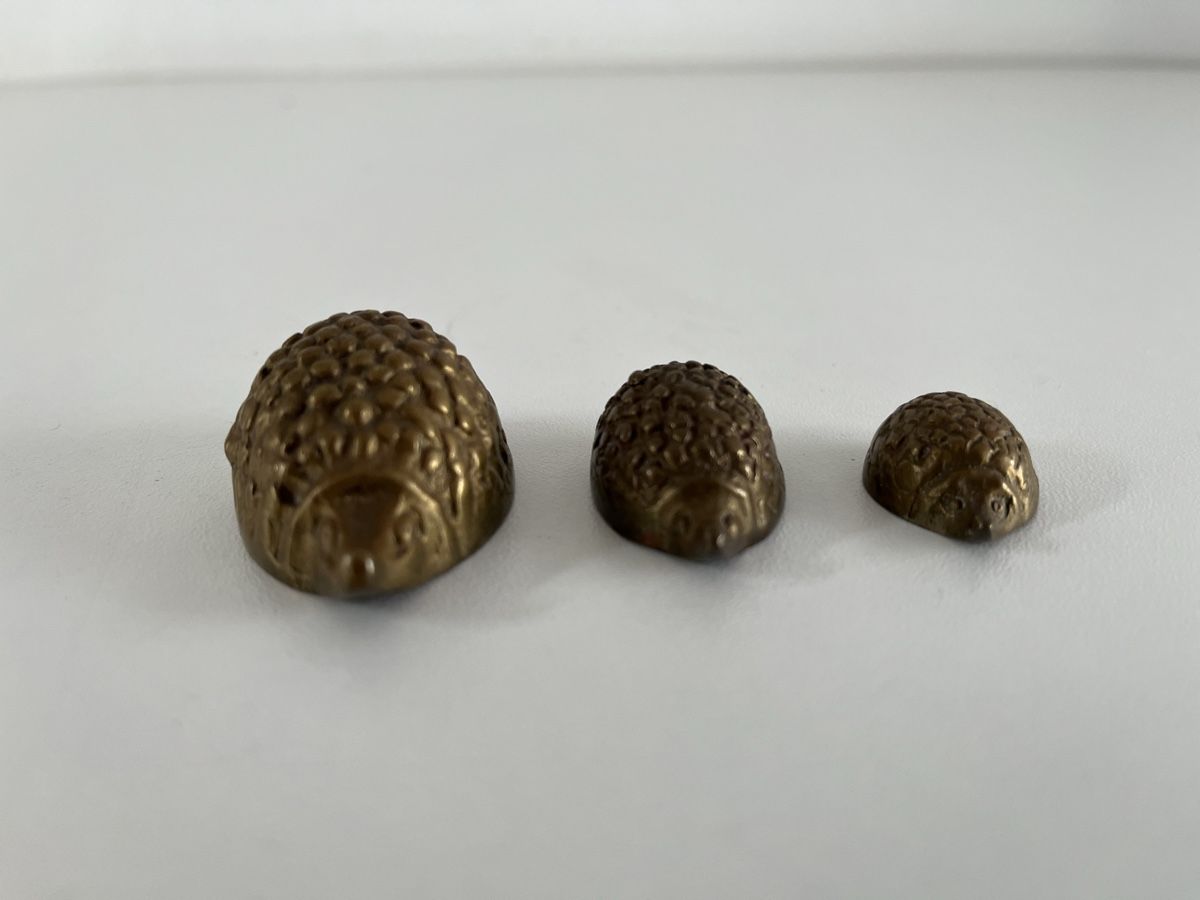 Statuette: 3er Igel Familie aus Messing – Usato da Wetzikon ZH venduto da seli03 1