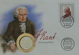 Numisbrief Immanuel Kant Silbermünze 900.0
