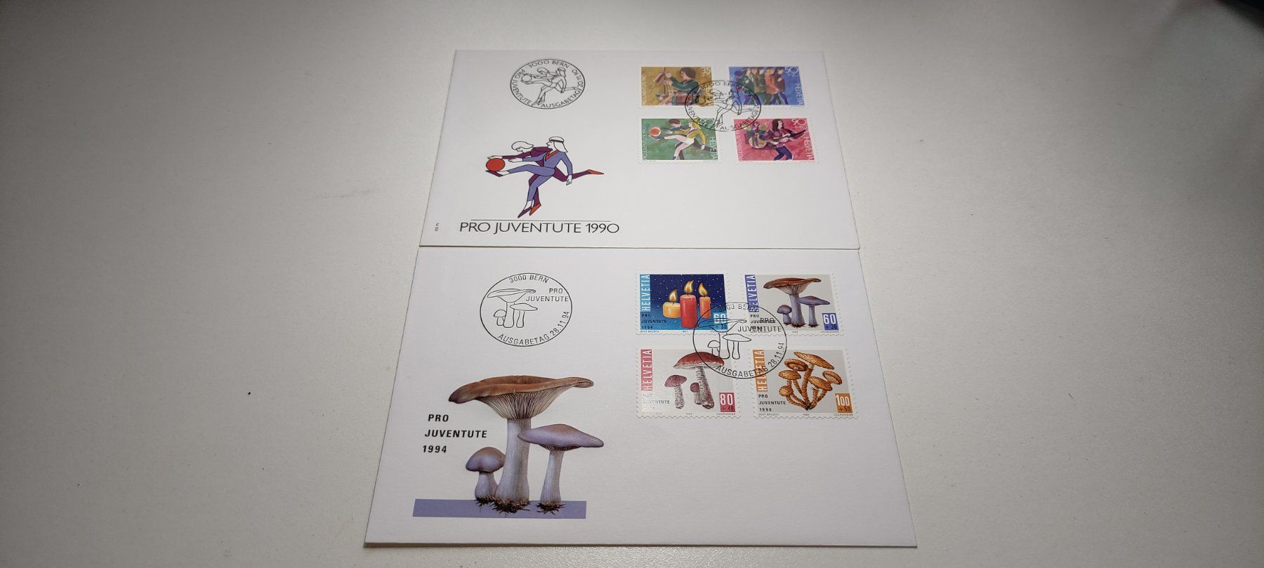 Tutti i francobolli: Pro Juventute 1990 und 1994 – Usato da Baar venduto da Maxlee75