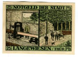 Notgeld "25 Pfennig. Langewiesen 1921"