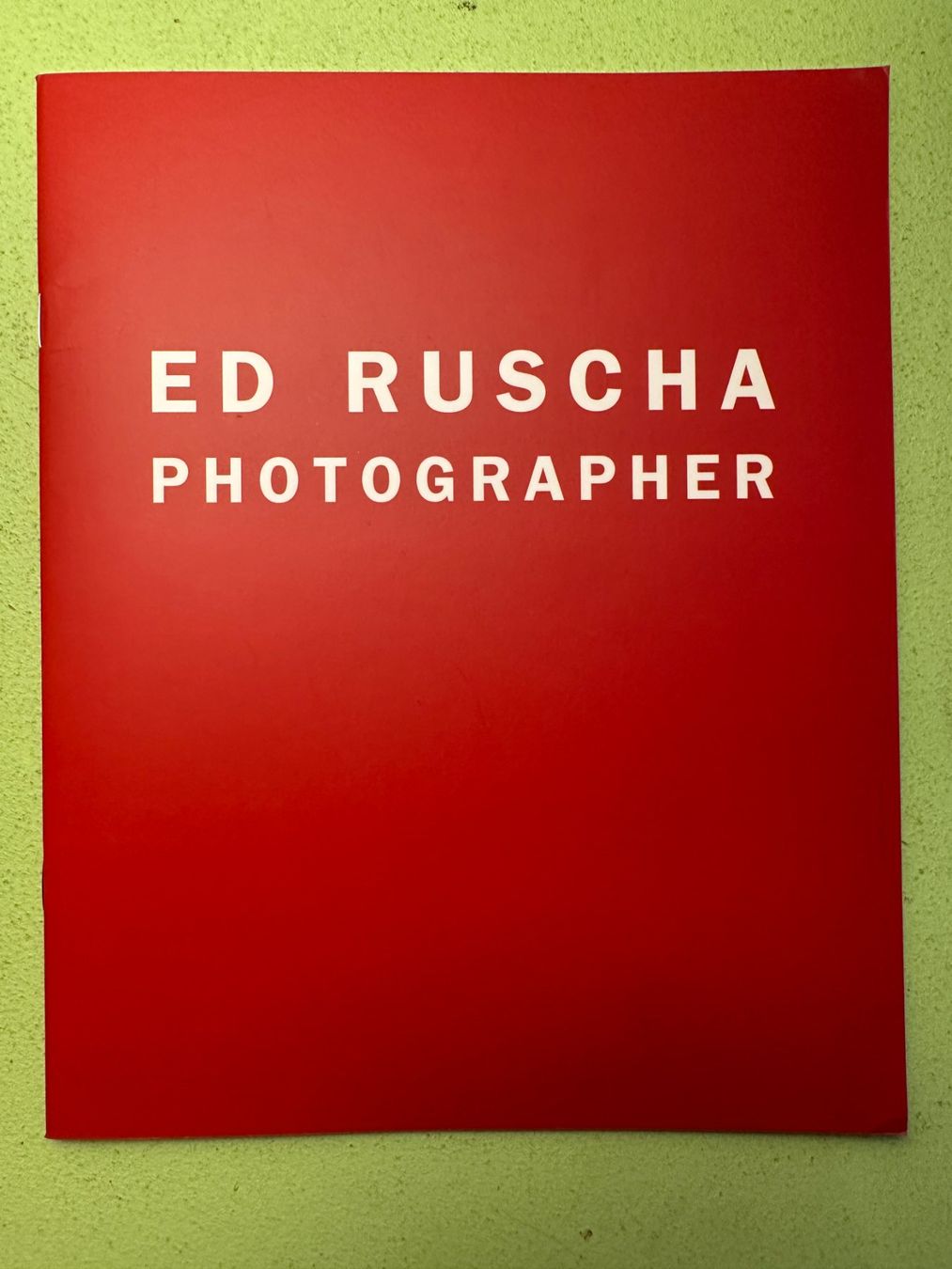 Libri: Ed Ruscha: Photographer. – Usato da Zürich venduto da allp 8