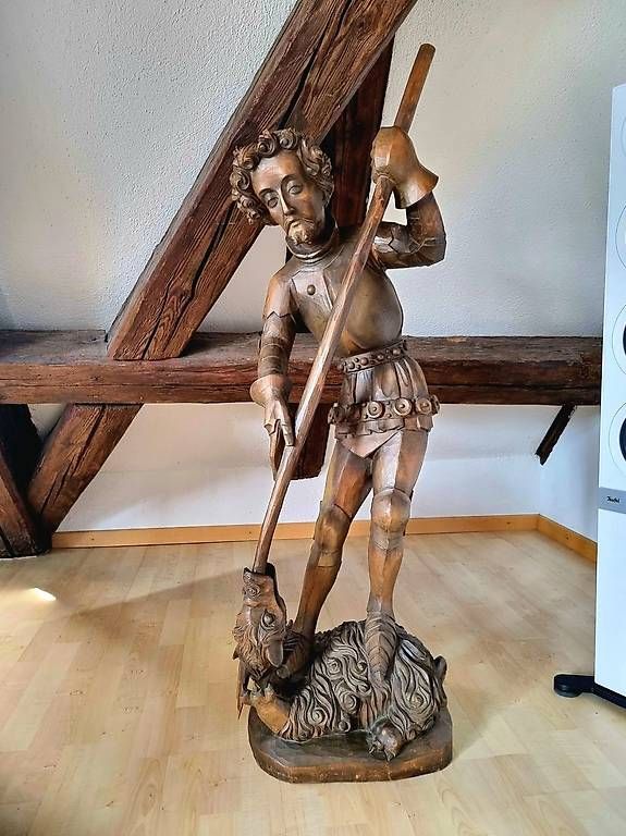 Sculture & Statue: heiliger Georg Schnitzplastik  – Usato da Horn venduto da sniper0174
