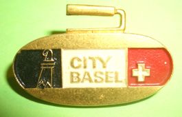 Basel City Basel Curling Abzeichen Plakette Medaille Pin