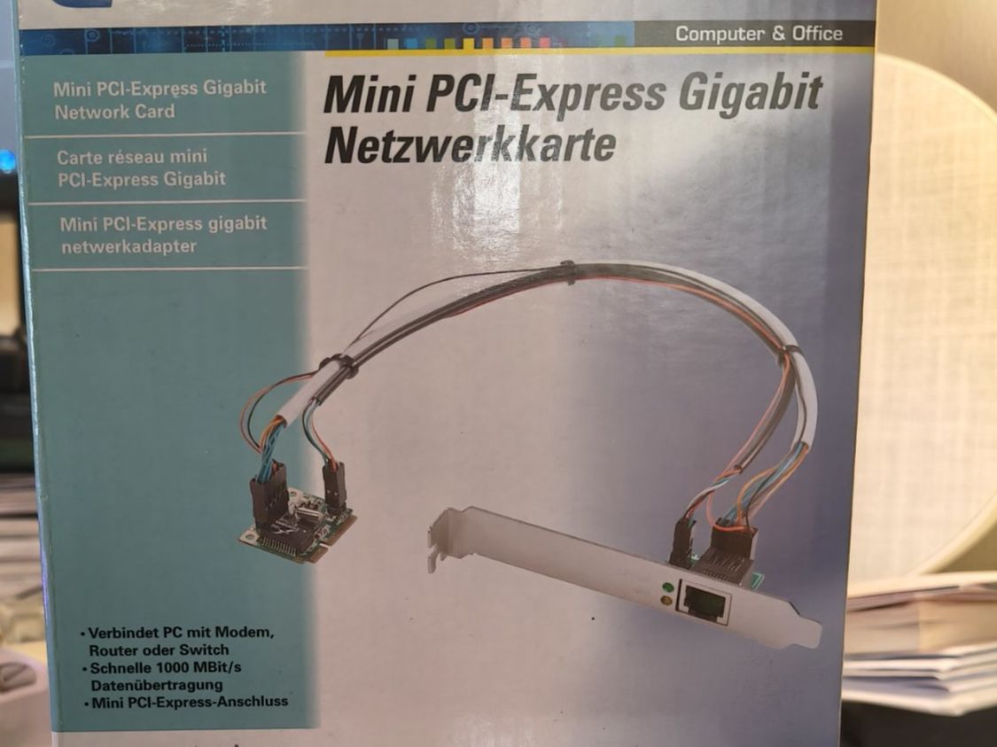 Unità & Adattatore: 2 x Mini-PCIe 1GB Netzwerkkarte RJ45-Modul Win, Linux, MacOS – Nuovo e nell'imballaggio originale da Seuzach venduto da IT-SE76 1