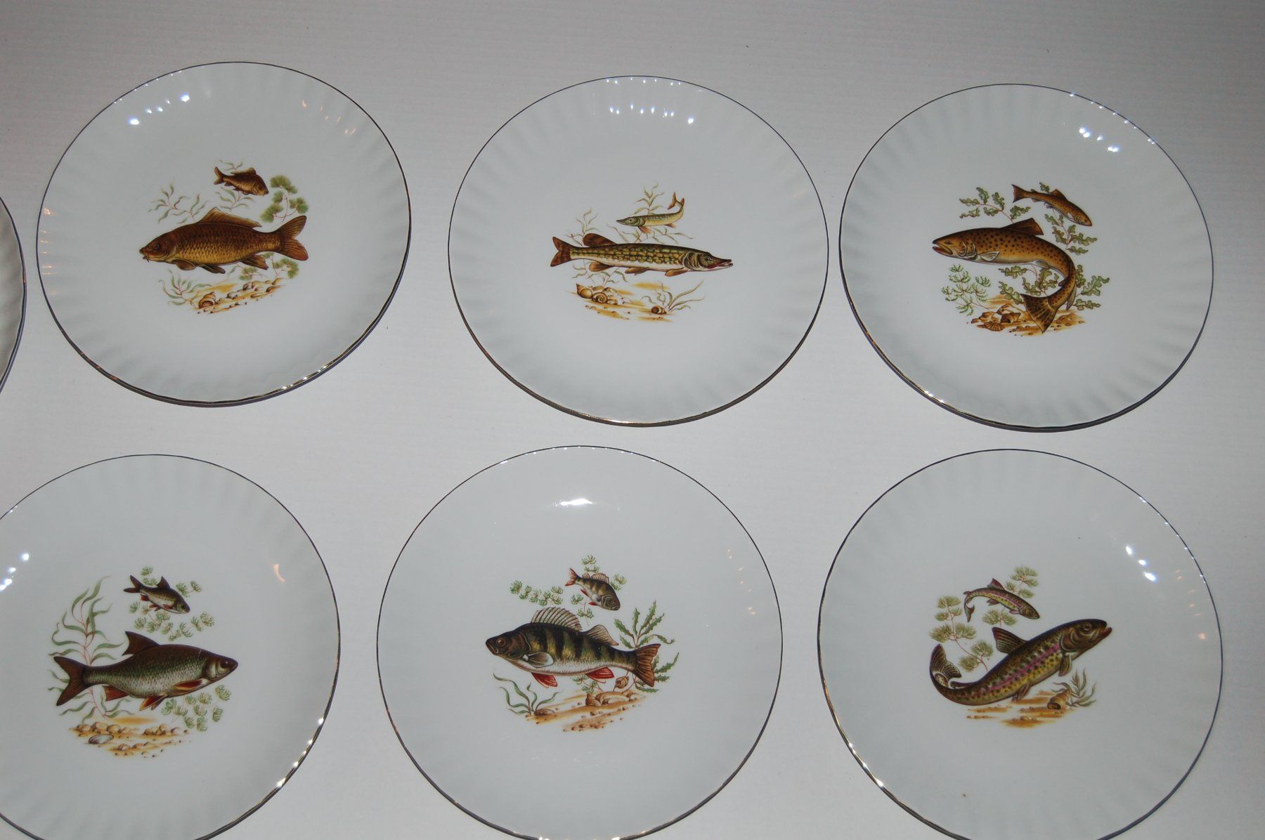 Set di piatti: Geschirr mit Fischmotiv – Usato da Ebnat - Kappel venduto da Kuecken123 1